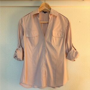 Express Light Pink Button-Down Shirt